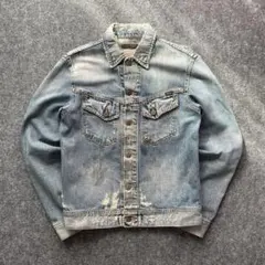 Meenakshi 様　ダメージ　Gジャン　デニムジャケット　ライトブルー S