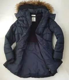 H&M ネイビー ダウンコート US 14Y