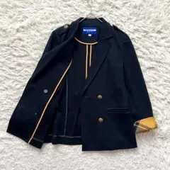 BURBERRY BLUE LABEL 金ボタン　紺ブレ　テーラード　ジャケット