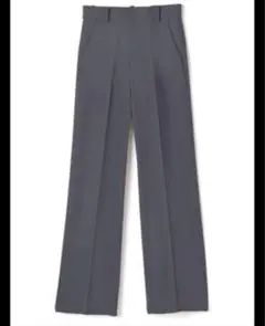 GRL チャコール XSセンタープレス ストレートパンツ ai07