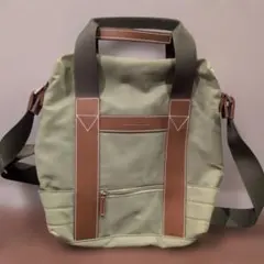 新品【希少】 フェラガモ ショルダーバッグ グリーン 緑 ナイロン レザー