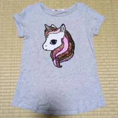 H&M　スパンコールTシャツ　サイズ140