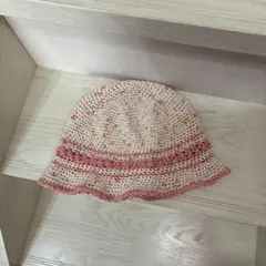 【手編み】クラッシャーハット•クロシェハット•バケットハット(模様編み）