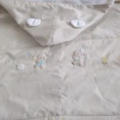 Familiar　フード付きベビーブランケット　ベージュ