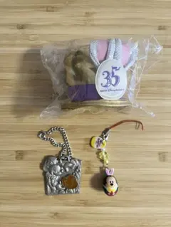 ディズニーランド　イースター&ハロウィン ヘアピン&キーホルダー 3点 ミッキー