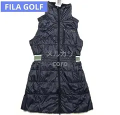 FILA フィラ ゴルフ レディース ワンピース 中綿 撥水加工 保温 蓄熱 M