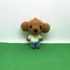あみぐるみ　ハンドメイド　ミニサイズ　トイプードル　レッド　ストラップ　うちの子のサムネイル