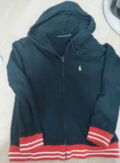 Polo ブラック フード付きパーカー Mサイズ