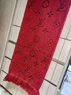 LOUIS VUITTON/ルイヴィトン エシャルプロゴマニア マフラーレッド