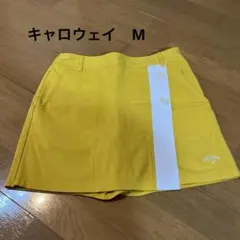 キャロウェイ ゴルフ キュロット スカート 黄色