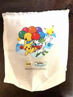 ポケモン scootピカチュウ　ビニール巾着袋　2枚