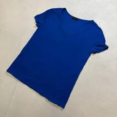 半袖Tシャツ カットソー レーヨン混 ICB 半袖 Tシャツ ブルー Mサイズ