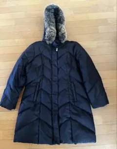 ピエールバルマンファー付きダウンコート