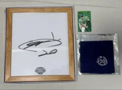 東京ヤクルトスワローズ つば九郎　サイン色紙(額縁付き) YS公式色紙 つば九郎 直筆サイン 東京ヤクルトスワローズ 野球 - メルカリ