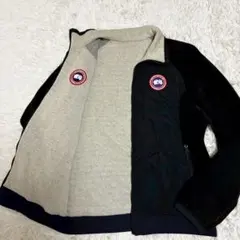 L/リバーシブル⭐️カナダグース グラフトン　ボアジャケット　フリース　紺　グレー