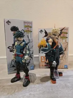 ヒロアカ 一番くじ 〜突入〜 A賞 緑谷出久 B賞 爆豪勝己 フィギュア