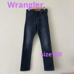 【美品】Wrangler スキニーデニム ダークブルー　160