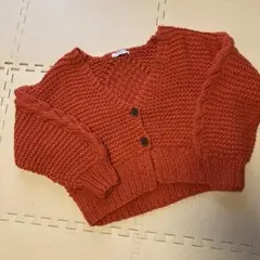 カーディガン　オレンジ系