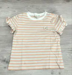 KP Tシャツ　オレンジ　ボーダー　90cmのサムネイル