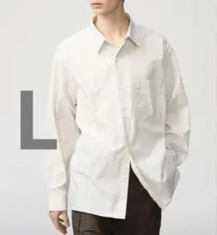 【完売品】UNIQLO:C ブロードオーバーサイズシャツ　L オフホワイト