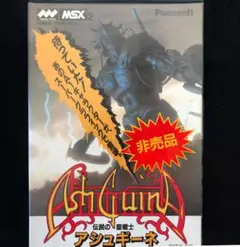 MSX2 伝説の聖戦士アシュギーネROMカートリッジ・箱説明書付き（起動確認済） MSX2 伝説の聖戦士アシュギーネROMカートリッジ・箱説明書付き