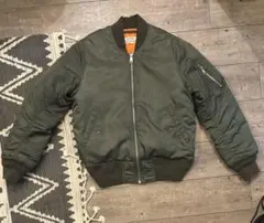 MA-1フライトジャケット オリーブグリーン　古着