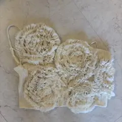 Zara フローラルクロップトップ　キャミソールのサムネイル