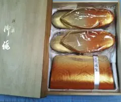 和装用　草履とバッグのセット　佐賀錦　桐箱入り