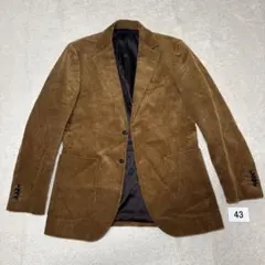 43 美品　モアレス　ビームス　テーラードジャケット　コーデュロイ　M
