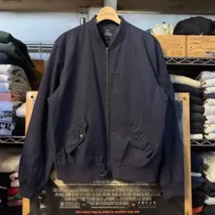 00s J.CREW MA-1 L-2B ボンバージャケット フェードネイビー