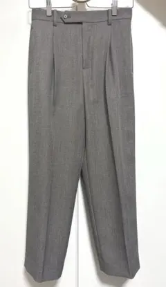 美品 ユナイテッドアローズ タックパンツ スラックス グレー 秋冬 S スリム