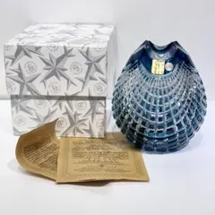 希少！新品・未使用品！シーザー ボヘミア クリスタル 花瓶 アズール