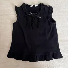 BABY PINK HOUSE ピンクハウス　ブラウス　リボン　フリル　ブラック