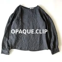 OPAQUE.CLIP オケージョン対応 ブラウス グレー M 38 卒業式