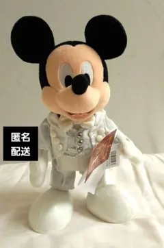 厳選 ディズニー　ビッグバンドビート　ミッキー ぬいぐるみ　白タキ　黒タキ ◇美品◇ビッグバンドビート ミッキーマウスぬいぐるみ 白タキ