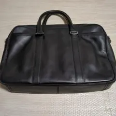 ゼニア最高級本革ブリーフケース 黒 A4可 エルメネジルドゼニア
