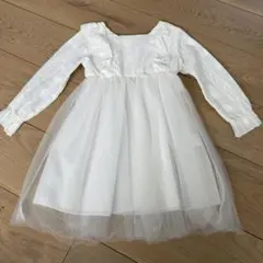 レースワンピース　キッズドレス　チュールドレス