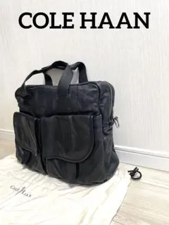 コールハーン/上質本革2wayビジネスバッグ/黒/ブラック/COLE HAAN