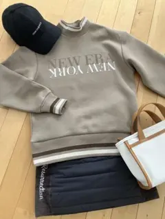 ニューエラゴルフ　スウェット　ネット完売品　ベージュ　Sサイズ　今季新作