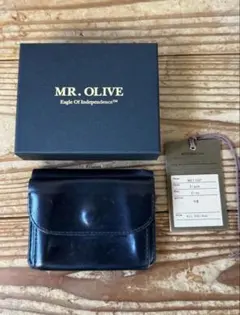 MR.OLIVE クロムエクセルレザー ミニウォレット ブラック