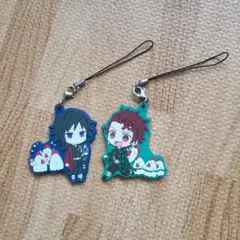 鬼滅の刃　ラバーストラップ　冨岡義勇　竈門炭治郎　ローソン