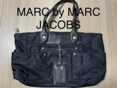 マークバイマークジェイコブス　トート　バッグ　ナイロン　レザー　黒　ブラック