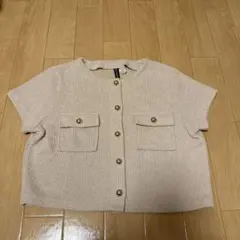 H&M 半袖ニットトップス　美品のサムネイル
