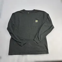 Carhartt 長袖Tシャツ Mサイズ ダークグレーヘビーウエイト実寸Ｌ