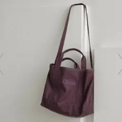 L.L.Bean グローサリー トートバッグ　M ワイン　WINE パープルのサムネイル