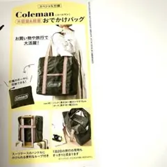 リンネル5月号の付録 コールマンとコラボした バッグ と ポーチ のセットのサムネイル