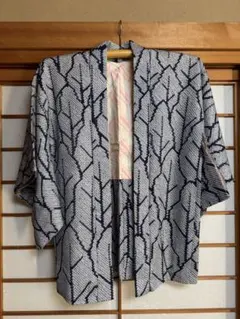 羽織大放出！！ブルーグレーと白の幾何学模様 羽織