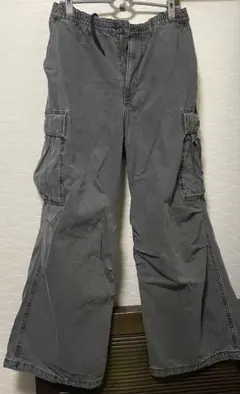 GU スーパーワイドカーゴパンツ ダークグレー