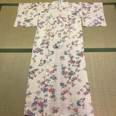 貴重 年代物 アンティーク 着物 花柄小紋