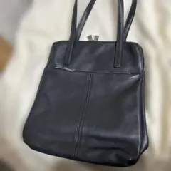 aniary黒 トートバッグ ダブルジッパー